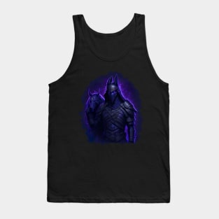 "Warrior of the Night: A Magical Warrior Embracing Splendor" Tank Top